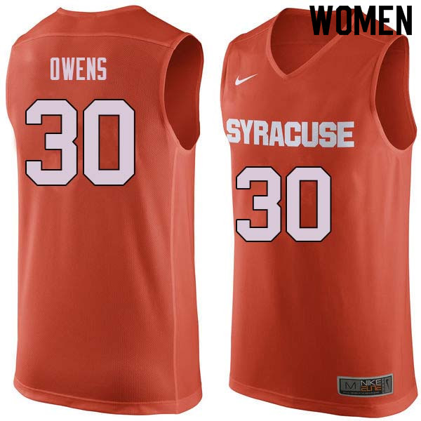 Women #30 Billy Owens Syracuse Orange College Basketball Jerseys Sale-Orange